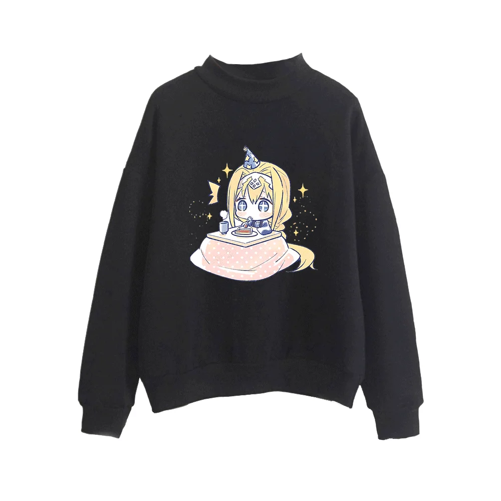 

Sword Art Online Alice 2D Print Women Men High collar sweatshirt Casual Turtlenecks ClothesX