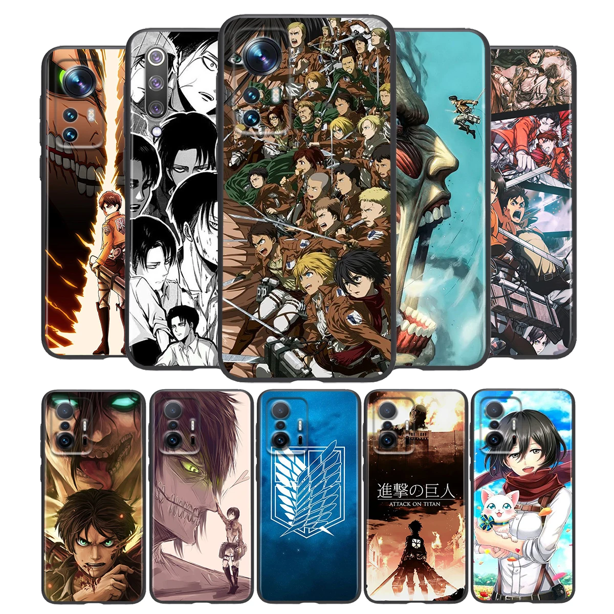 

Cool Attack On Titan Silicone Cover For Xiaomi Mi 12 11i 11T 11 10i 10T 10 9 9T SE Lite Pro Ultra HyperCharge Phone Case