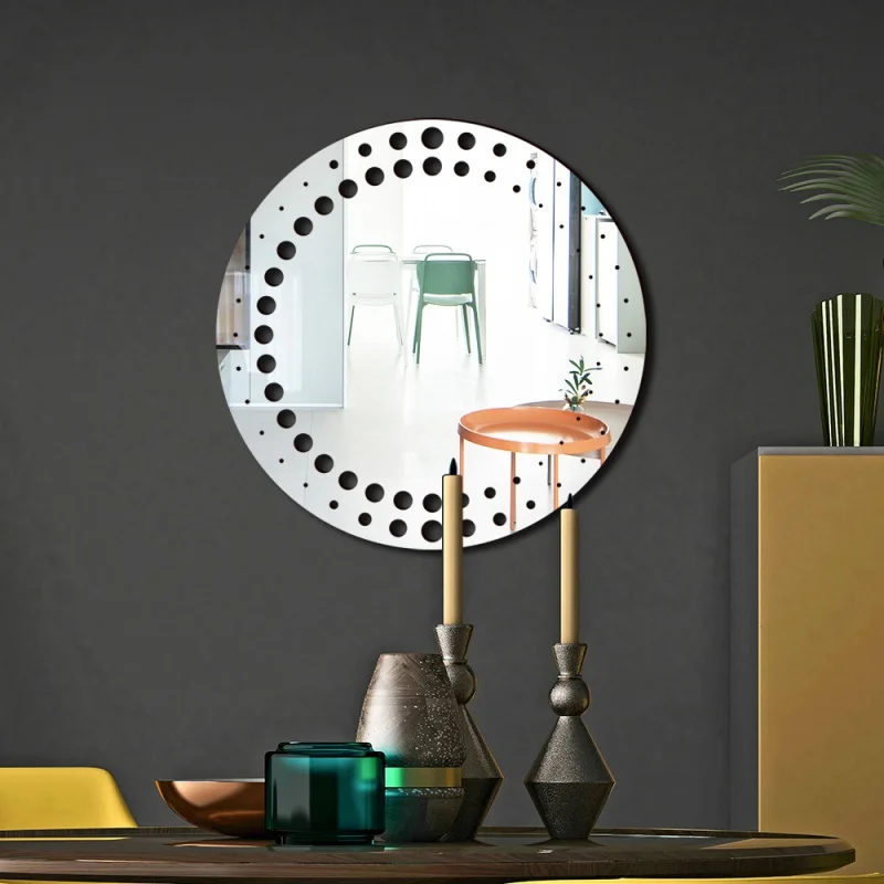 

Jm1129 Cross-Border Acrylic Wood Wall Decoration Mirror Stickers with Adhesive Adhesive Home Decoration