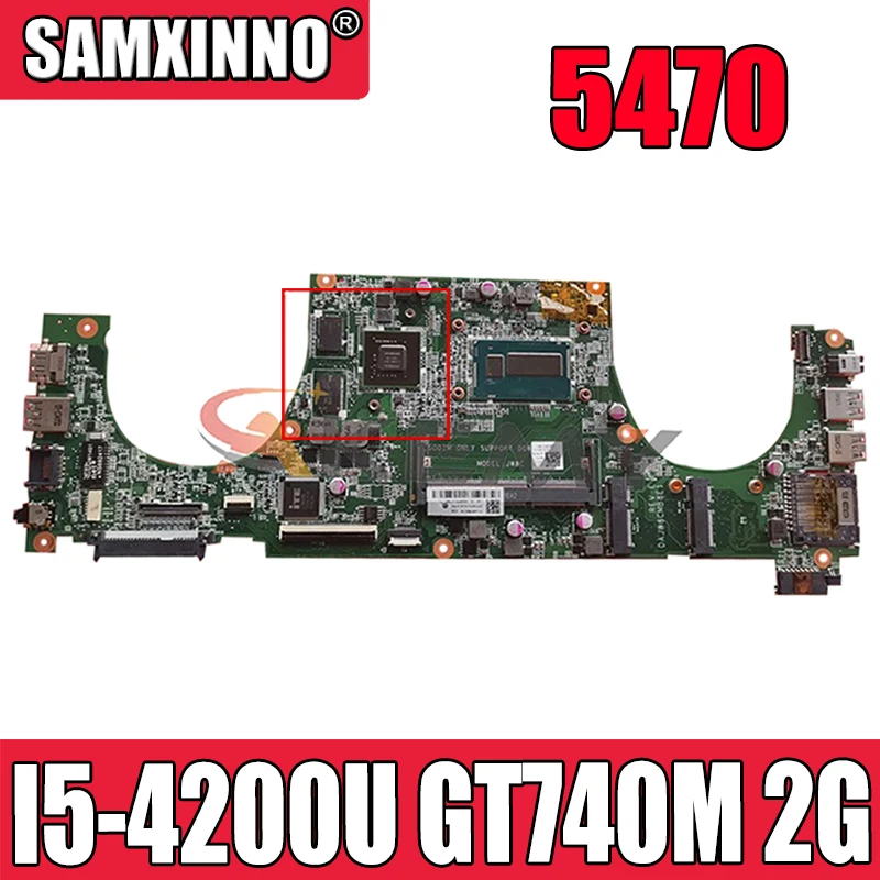 

Akemy FOR Dell Vostro 5470 Laptop Motherboard DAJW8CMB8E2 REV:E I5-4200U GT740M 2G Mainboard notbook pc 100%Tested