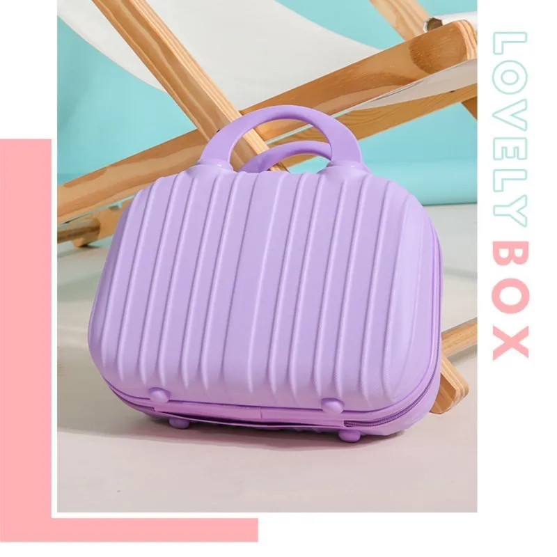 3-Inch New Portable Women Cute Mini Cosmetic Case Lightweight Small Makeup Travel Suitcase Female Student Toiletry Storage Bag