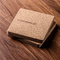 square european cork cup pad anti scalding simple thickened tea pad anti slip heat insulation pad coffee cup pad