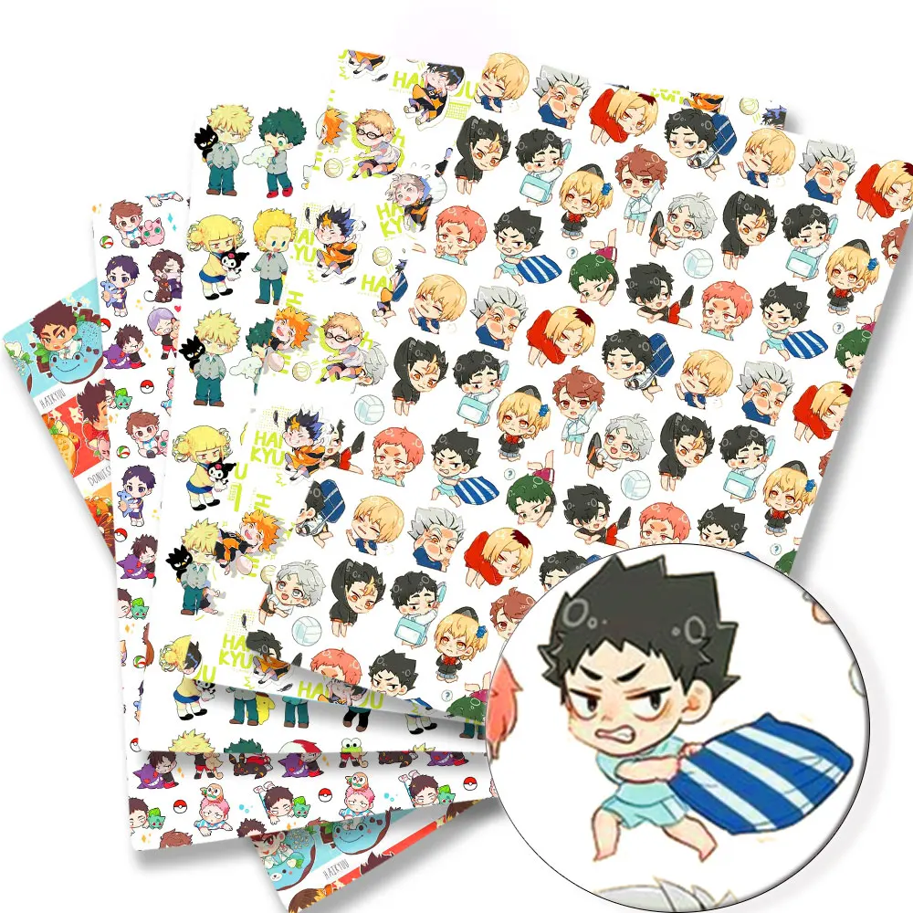 

HAIKYUU DIY140*50cm Handmade Sewing Patchwork Quilting Baby Dress Home Sheet Printed Fabric Fabric Sewing Kids Fabri