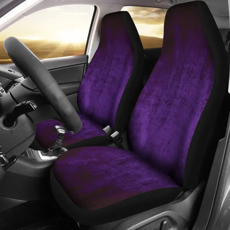 

Purple Grunge Car Seat Covers Pair 2 Front Car Seat Covers Seat Cover for Car Car Seat Protector Car Accessory