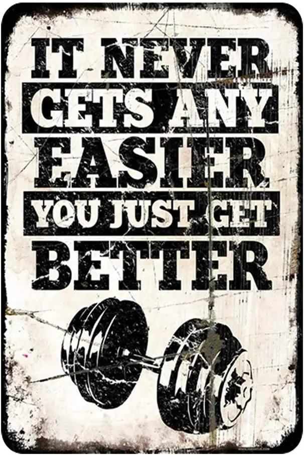 

Gymnasium retro decoration sign Antique metal sign Outdoor wallboard Garage retro sign Bar interesting sign