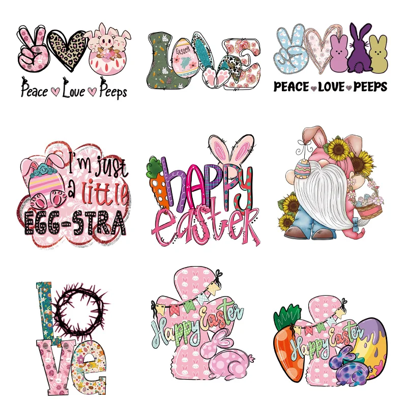 9 шт. оригинальный Рисунок &quotСчастливая Пасха&quot &quotПасхальный кролик&quot буква С