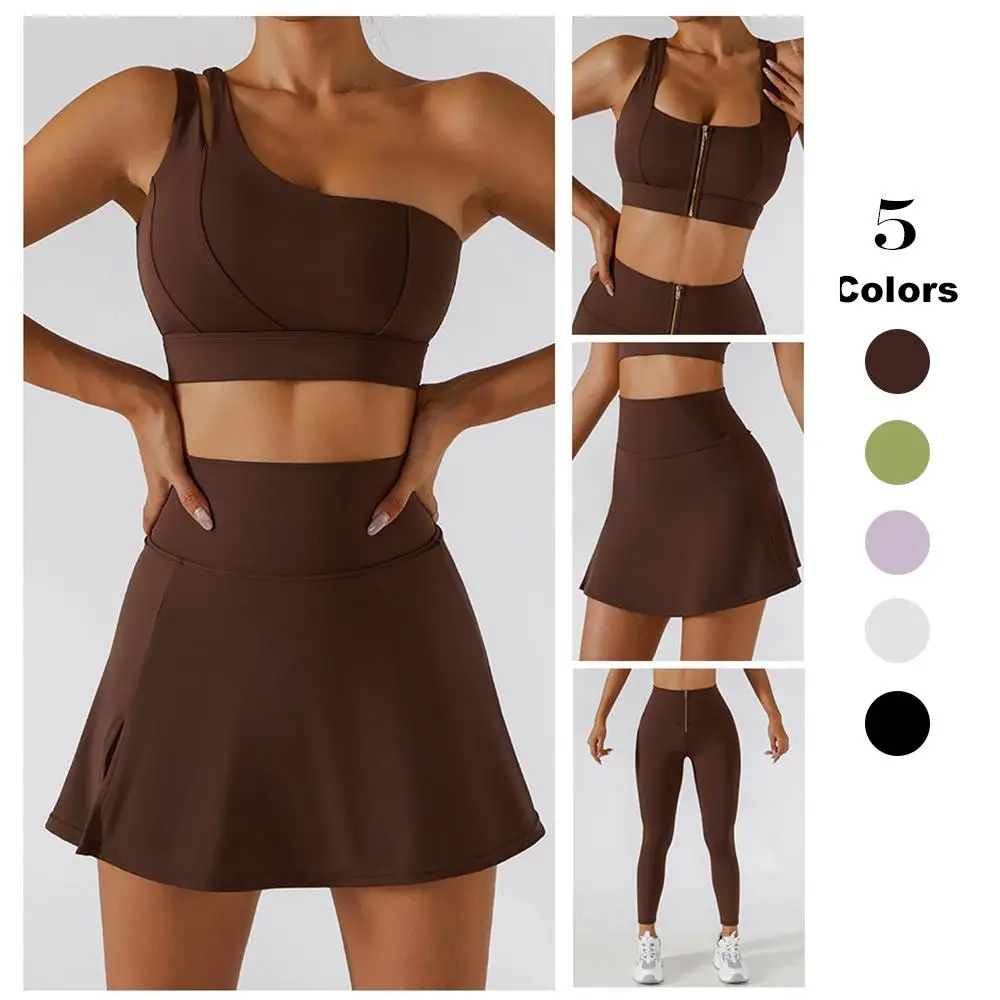 

2 Piece Tennis Suit Women Sport Set Gym Clothing Workout Running Set Fitness Yoga Set Women Seamless Leggings Sports Bra +Shorts