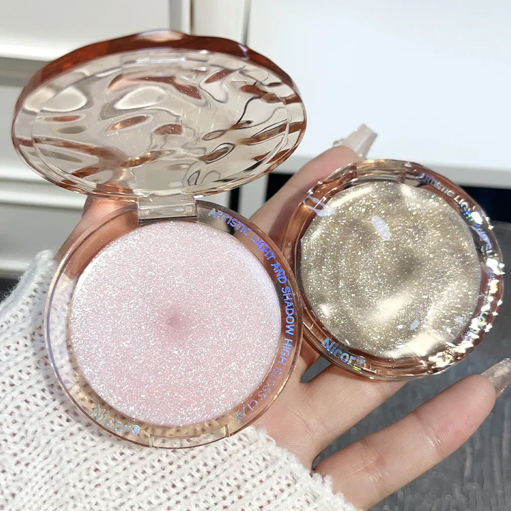 Монохромные водостойкие стойкие Сияющие бриллиантовые тени для лица с высоким