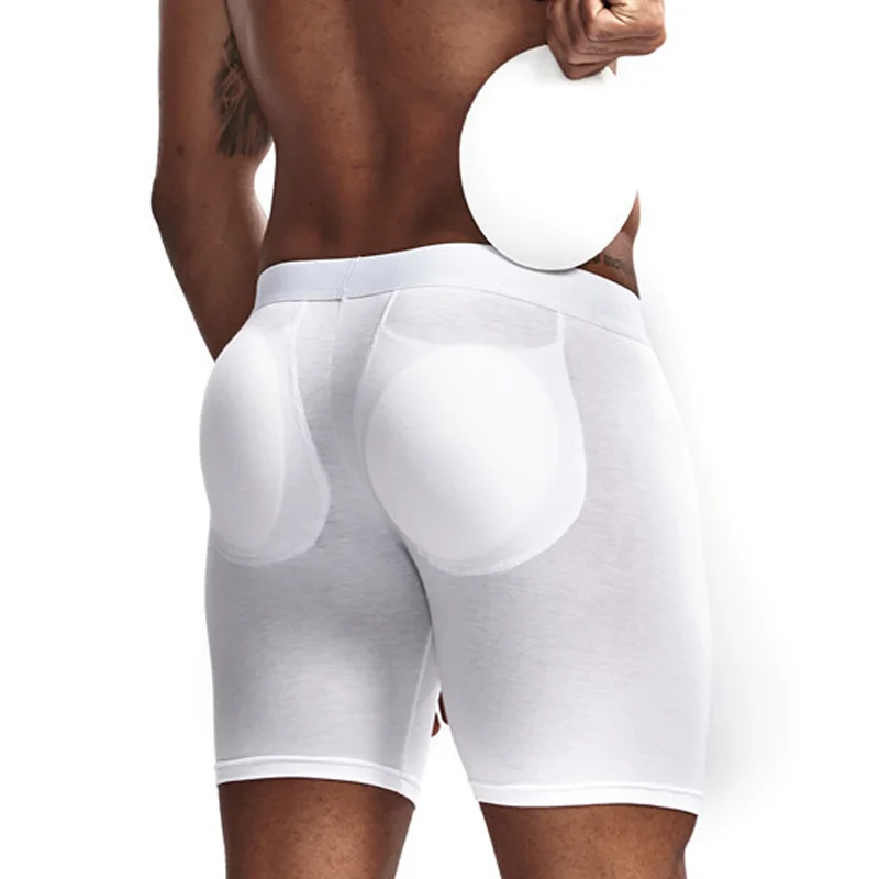 

Трусы-боксеры JOCKMAIL мужские, нижнее белье из хлопка, трусы с эффектом пуш-ап, Фетиш-одежда для геев, Длинные пикантные celana pria set