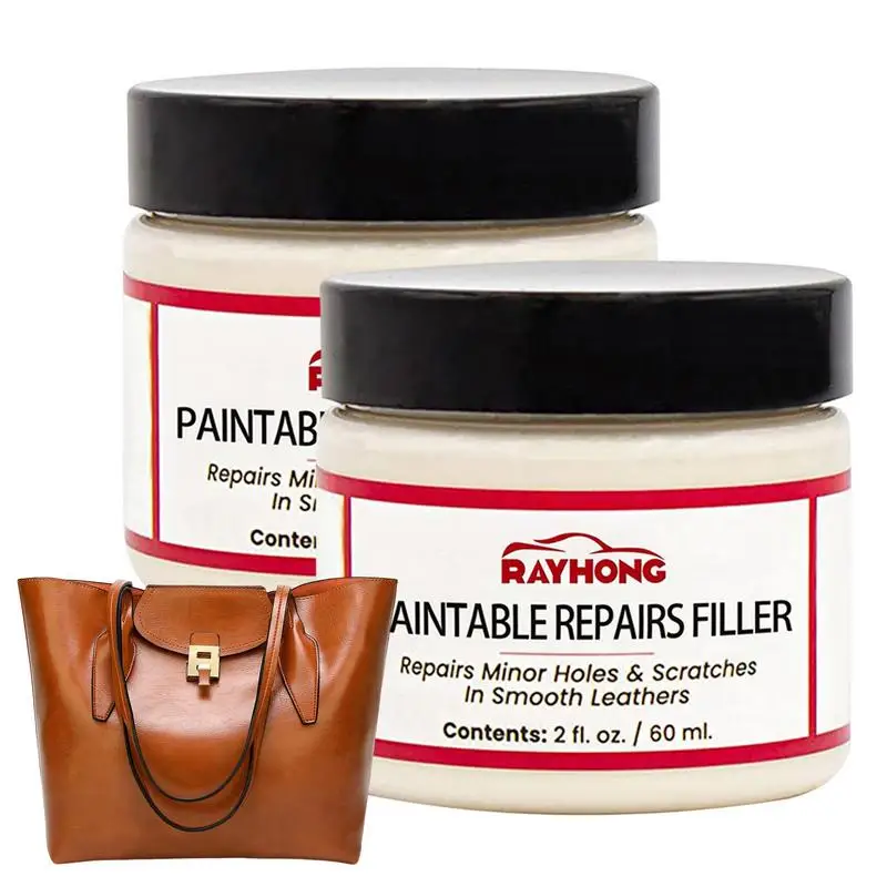 

2pcs Wood Putty Water-Based Wood Filler White Wood Putty For Trim Wood Filler Paintable Stainable Wood Furniture Repair Filler