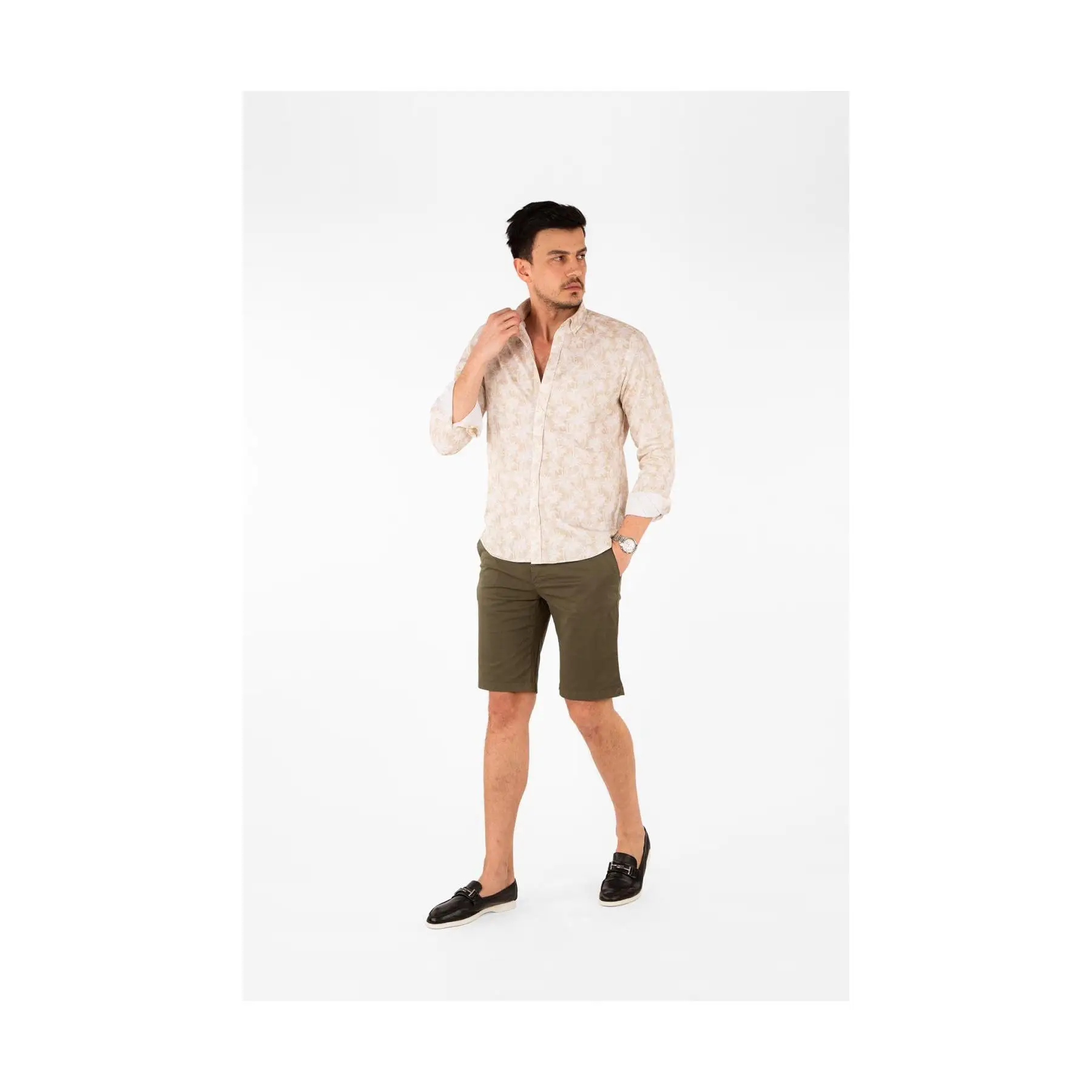 Рубашка с узором стандартного кроя |