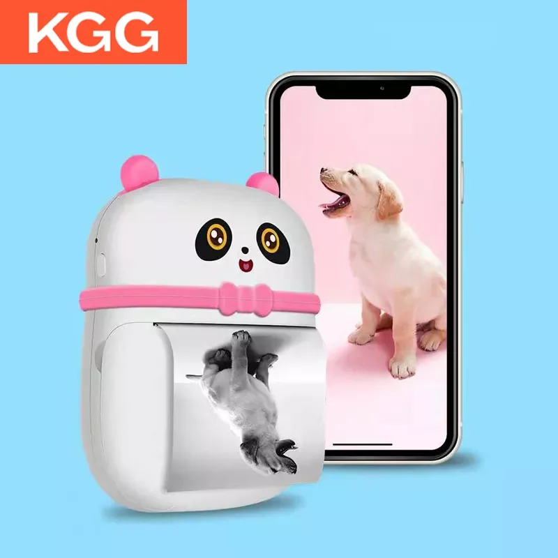 

Mini Portable Thermal Printer Paper Photo Pocket Thermal Printer 57 mm Printing Wireless Bluetooth Printers Home Fast Printing