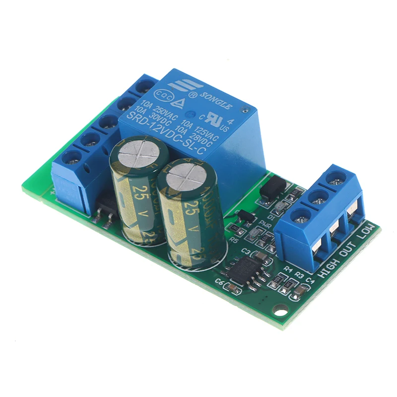 

Автоматический контроллер уровня воды, 12 В, 30 А, релейная плата автоматического управления насосом с датчиком жидкости