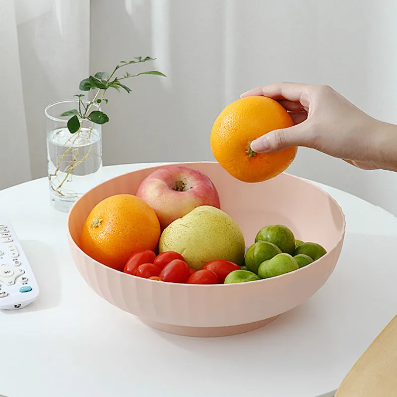 

Multifunctional Round Household Silicone Vegetable Basket Fruit Nordic Color Water Creative Storage woven