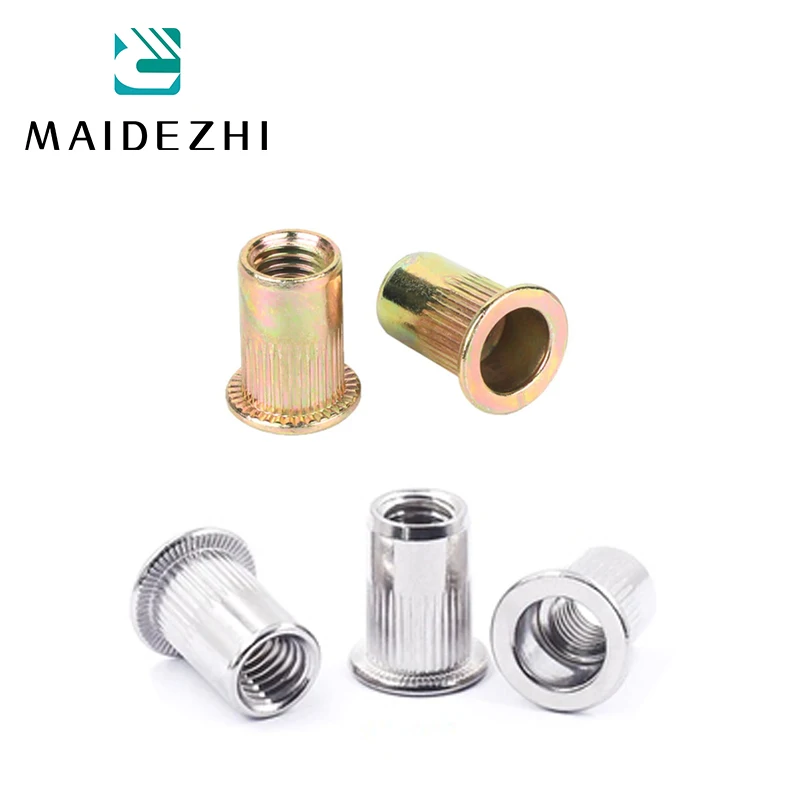 

2-30pcs Blind Rivet Nut Stainless Steel Rivnut M3 M4 M5 M6 M8 M10 M12 Zinc Plated Threaded Inserts for Housings Panels