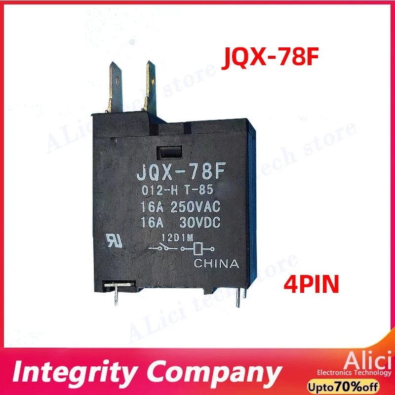 5 шт.лот, оригинальный JQX-78F-012-H T-85 12 В 16 А 4 контакта для реле микроволновой печи (art.: 3920cd2db2f9f) - 3920cd2db2f9f