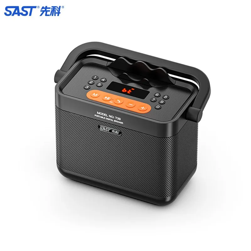 Enlarge SAST T39 Portable Outdoor With Handle Bluetooth 5.0 Speaker FM Radio Phone Call Support USB TF AUX Microphone Input