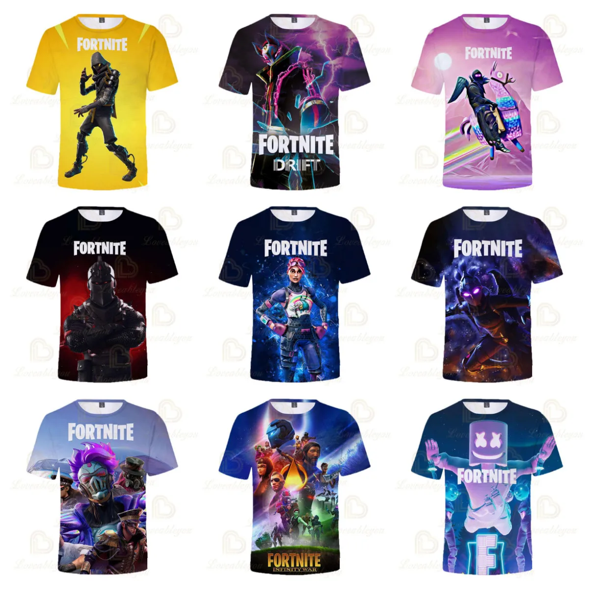 

Fortnite T-shirt Men and Women Sudaderas Victory Royale Battle Game 3D Tshirt Children Kids Hero Tops Girls Boys Clothing
