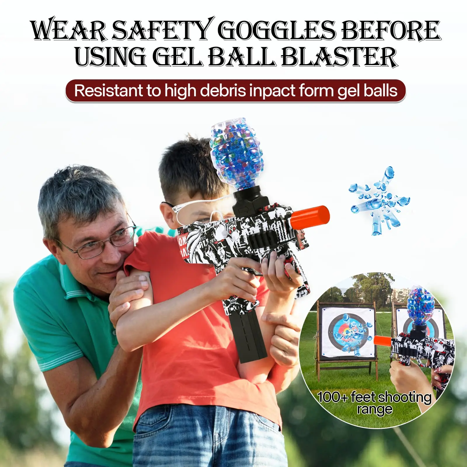 

2023 Electric Water Ball Beads Gel Blaster Gun Toys Pistol Shooter Weapon CS Fighting Outdoor Game Airsoft for Children Adult