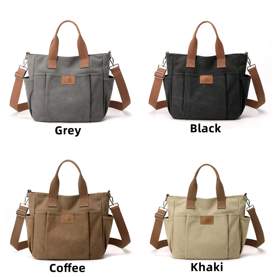Women Canvas Single Shoulder Bag Designer Handbags Ladies High Quality  Female Large Capacity Tote Top-handle Bag Crossbody Bag