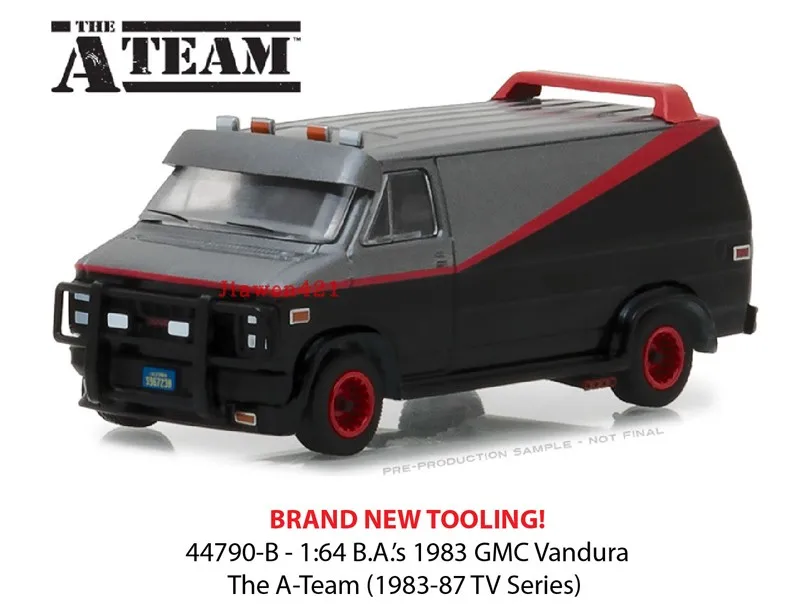 Модель автомобиля GreenLight 1:64 1983 GMC Vandura из сплава металлические игрушки для детей