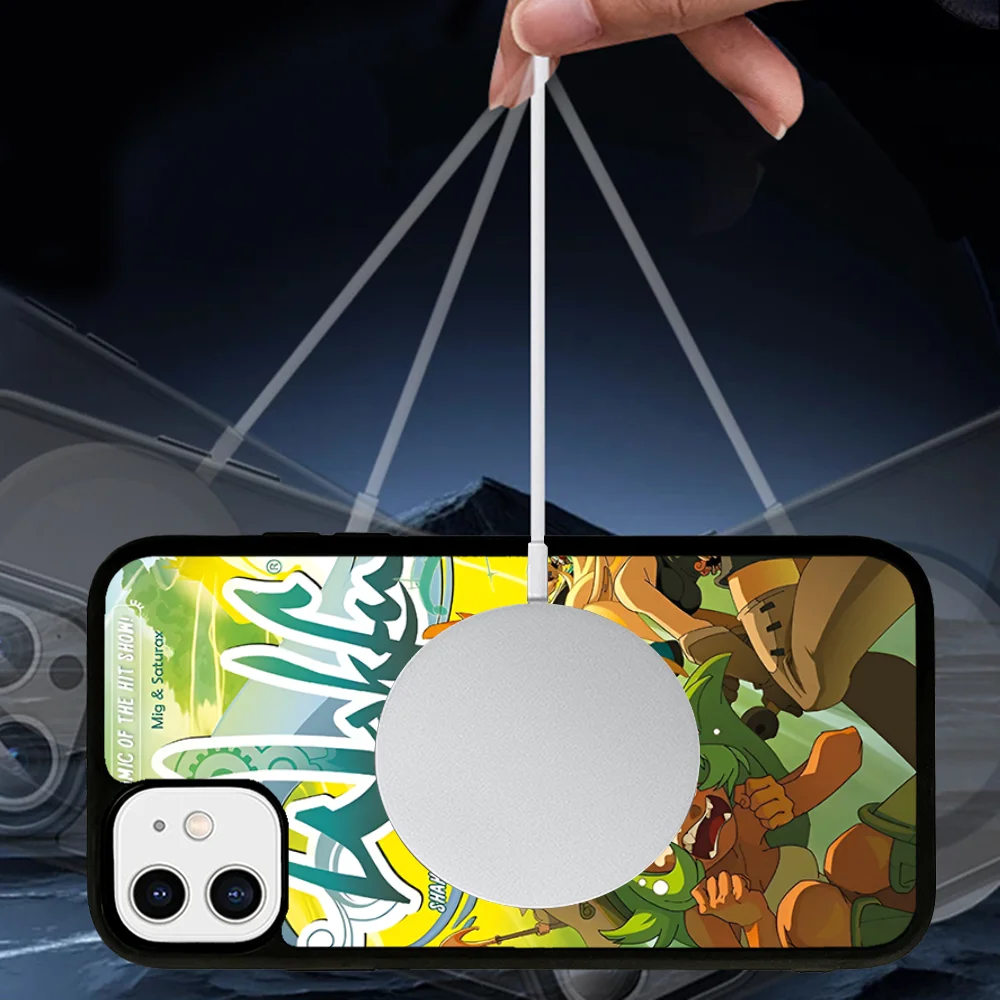 Чехол для телефона W-Wakfu Game iPhone 15 Pro Max чехол 14 Plus 13 12 11 Magesafe магнитный с беспроводной
