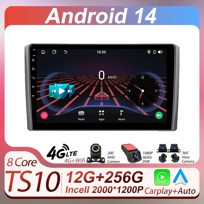 Автомобильный мультимедийный плеер Android 14 для Honda Element YH 2002-2011 GPS-навигация