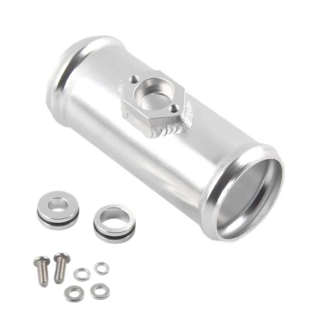 

Алюминиевая Фланцевая труба 2,5 дюйма 63 мм с адаптером подходит для Jetta Golf Beetle A4 MK4 1,8 T фланец датчика карты