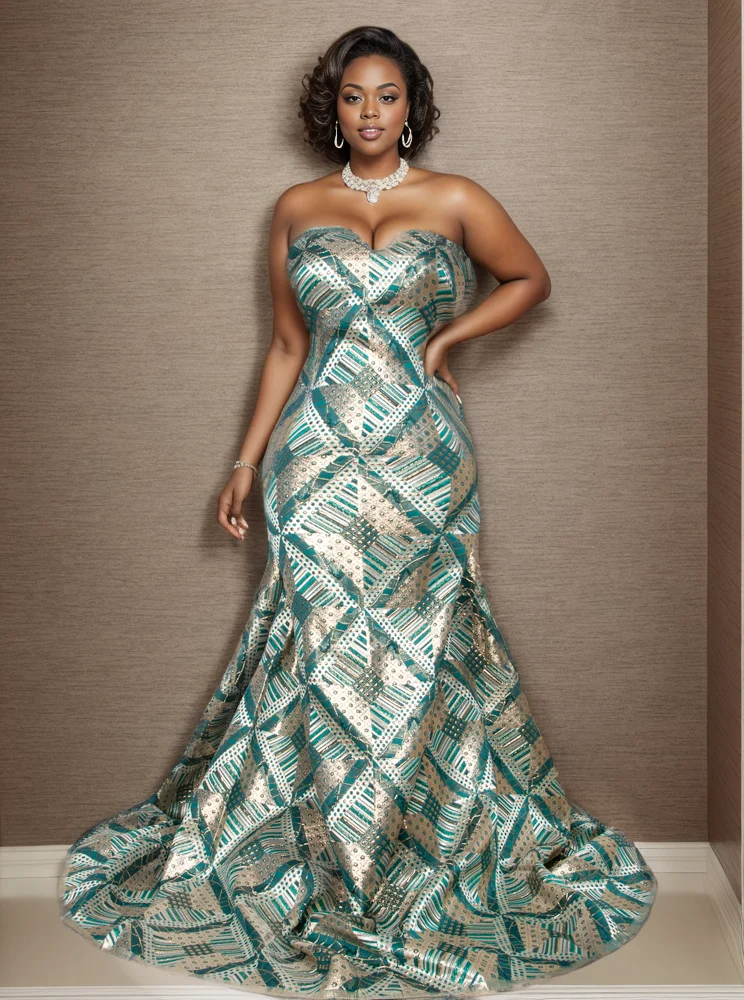 Элегантная дамасская тюлевая ткань 2024 высококачественная Kruevda Kruzhva для женщин