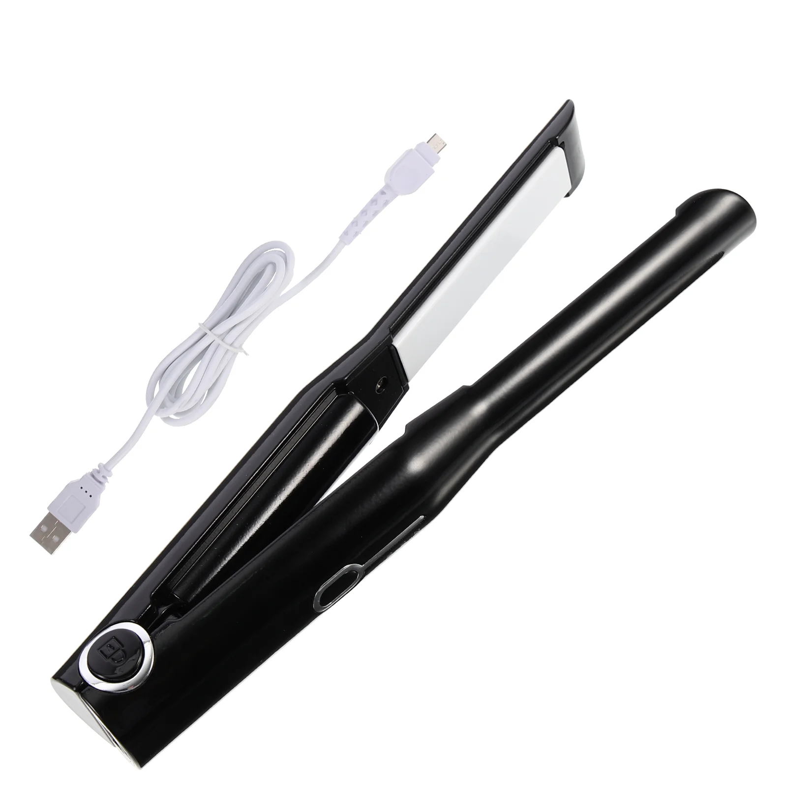

Hair Iron Straightener Curling Flat Cordless Mini Crimper Curler Wireless Rechargeable Curls Tool Straightening Curlinag Rounded