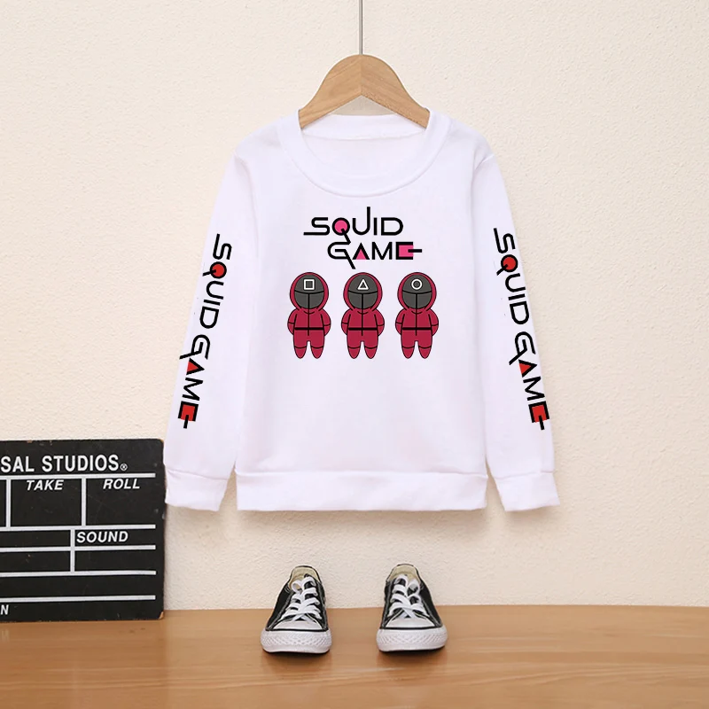 

4-14 Years Old Boys Girls Long Sleeve Sweatshirt Casual Round Neck Letter Print Pullover Autumn