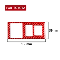 1 pc car headlight switch sticker trim for toyota tundra 2014 2018 carbon fiber headlamp switch panel decor cover auto accessory