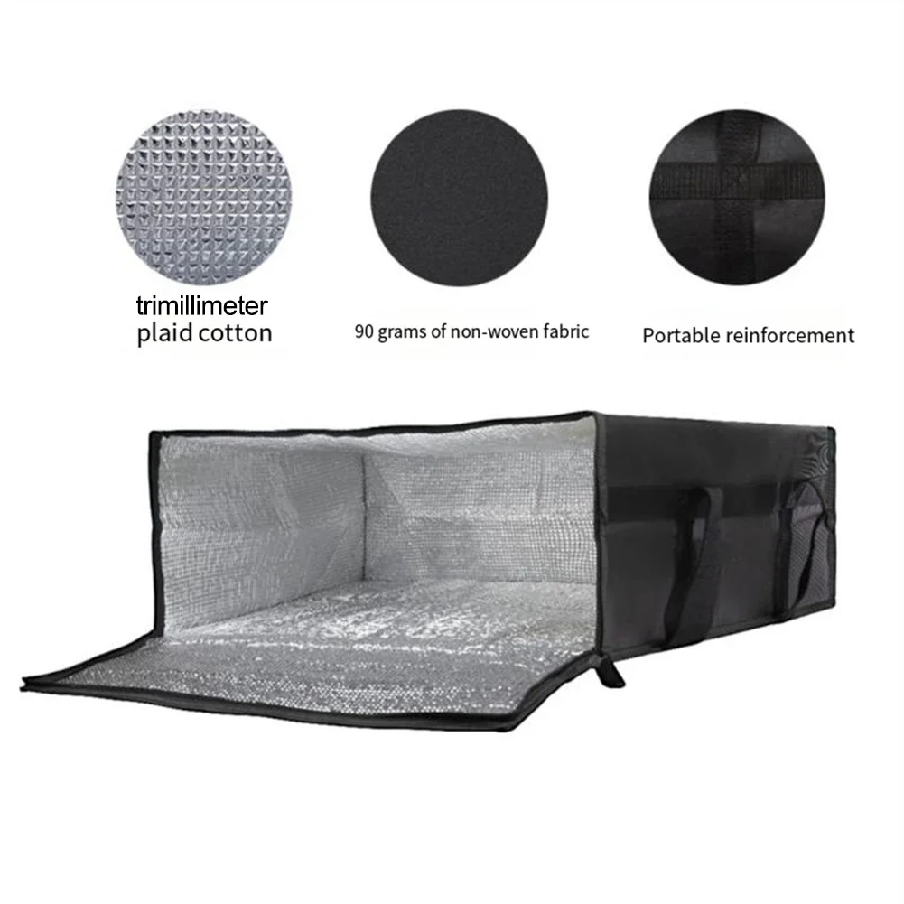 Изолированная сумка для доставки пиццы Сумка еды продуктов Большая