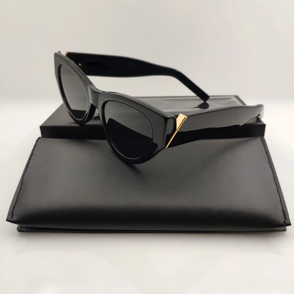 

2022 Brand Acetate Oval Sunglasses Steampunk Black Brand Designer Summer FASHION Shades For Woman For Women Men Retro Sunglasses