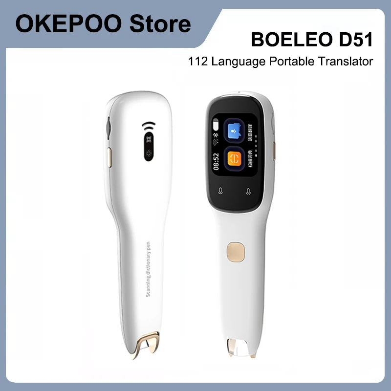 

BOELEO Smart Voice Scanning Text Pen 112 Language Portable Translator 32G Real-time Language Translation Learn Business Travel