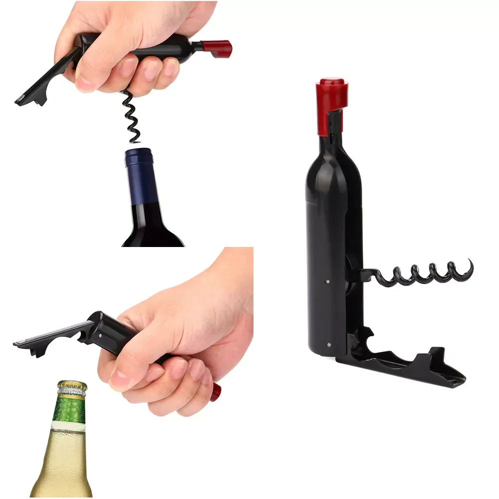 

2023NEW In 1 Opener Wine Corkscrew Beer Cap Bottle Opener Beer Bottle Can Remover Cutter Kitchen Accessories Wine Cap Openers