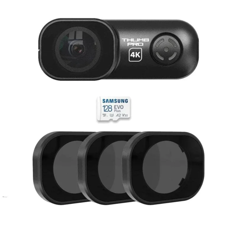 

RunCam Thumb Pro 4K HD Action Camera with ND Filter Set and 128GB Memory Card