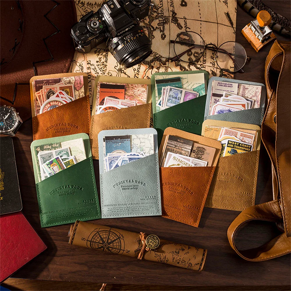 

30 Sheets Medieval Tour Series 3 Kinds Material Paper Decor Scrapbooking DIY Bookmark Retro Background Paper School Supply