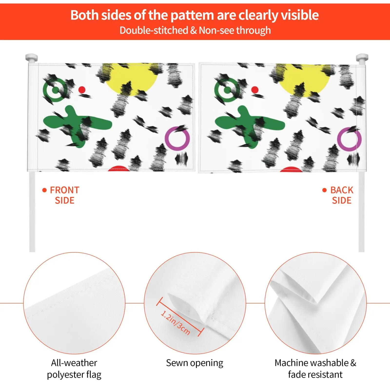 Тигр летает в луну. Уличный декор флаг автомобиля тигр узор Я люблю милый луна