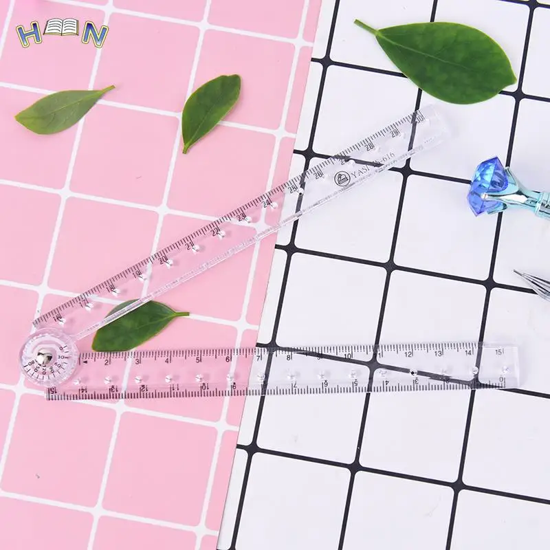 

Clear Transparent Plastic Acrylic Folding Straight Rulers 30Cm Drawing Student Children Stationery School Supplies