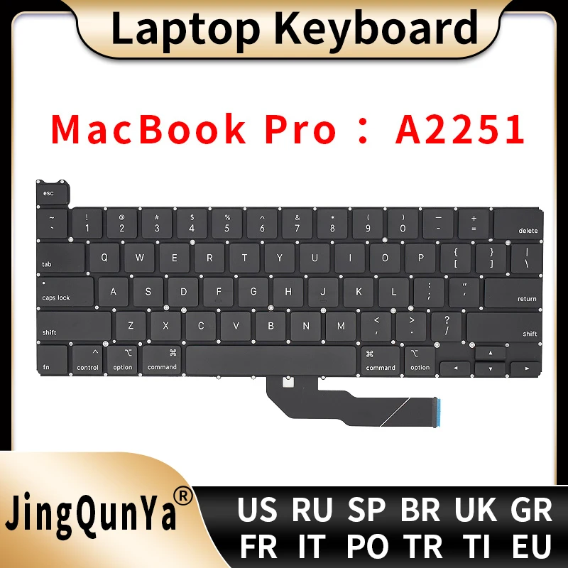 Клавиатура A2251 для Macbook Air Retina клавиатура 13 дюймов США Великобритании России