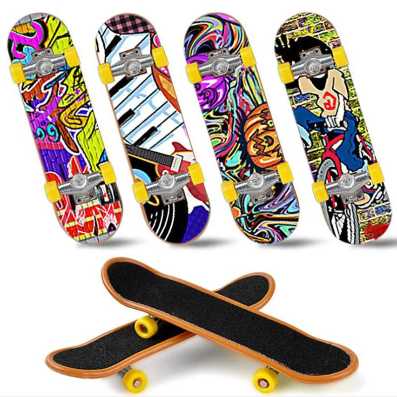 

1PC High Quality Party Favor Kids Children Mini Finger Board Fingerboard Alloy Skate Boarding Toys Gift Random Style 3.74*0.98in
