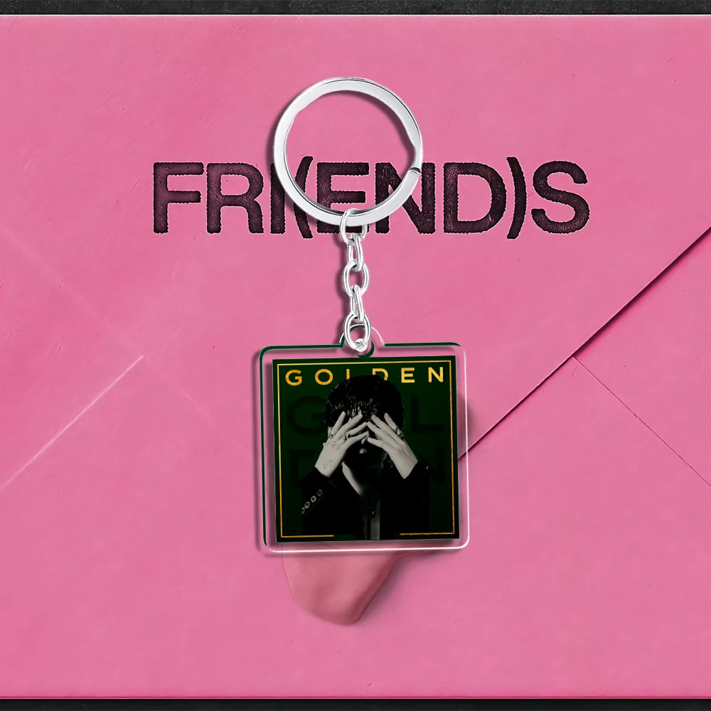 Акриловый брелок Kpop SOLO MUSE GOLDEN Альбом LAYOVER AgustDAYS FACES INGIDO Брелок для ключей Vkook