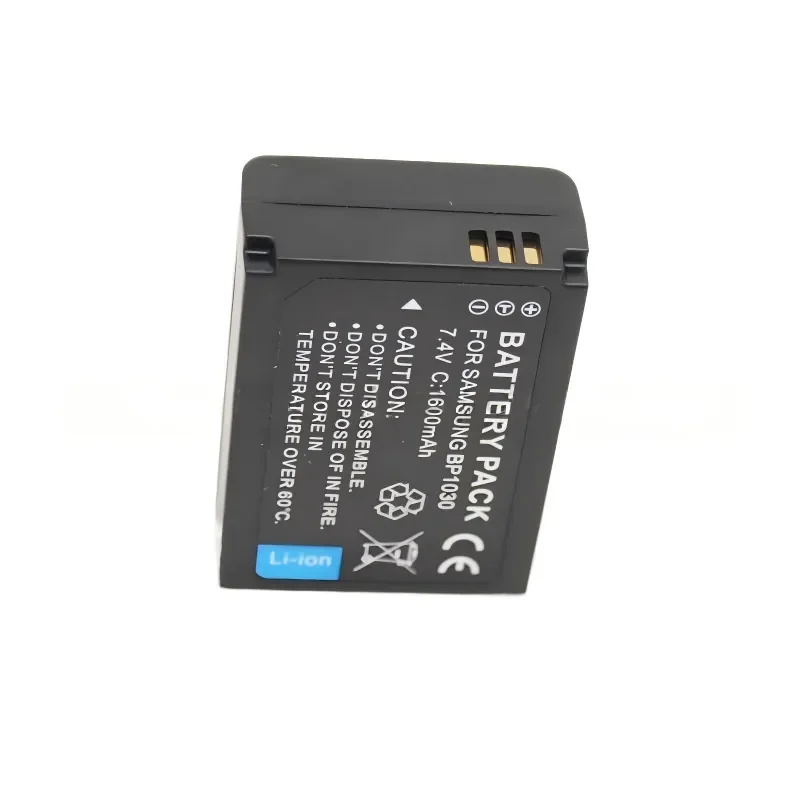 Фото Новая аккумуляторная батарея BP1030 7.4V 1600mAh для камер Samsung NX1000 NX2000 NX300 NX500 NX210, литий-ионная, перезаряжаемая, с зарядным устройством №4