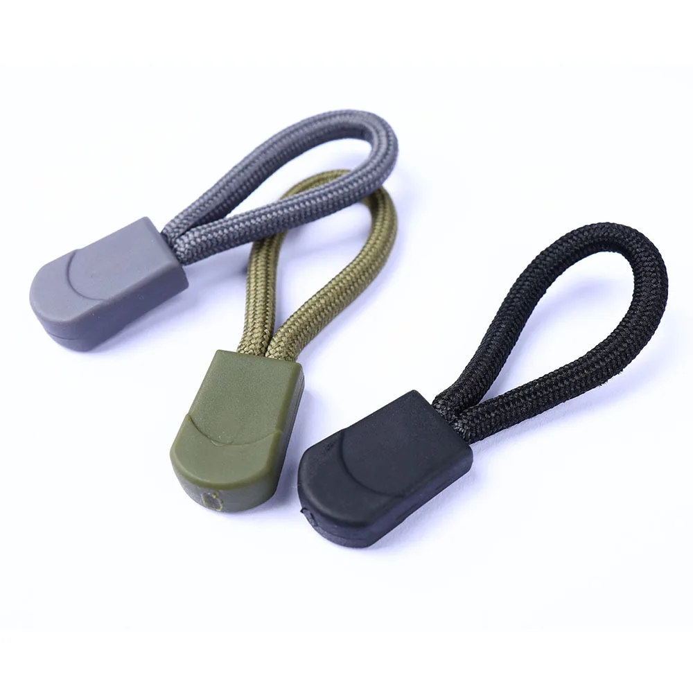 5pcs/lot Zipper End Fit RopePull Puller Tag Replacement Clip Broken Buckle Fixer Zip Cord Tab Travel Bag Suitcase Tent