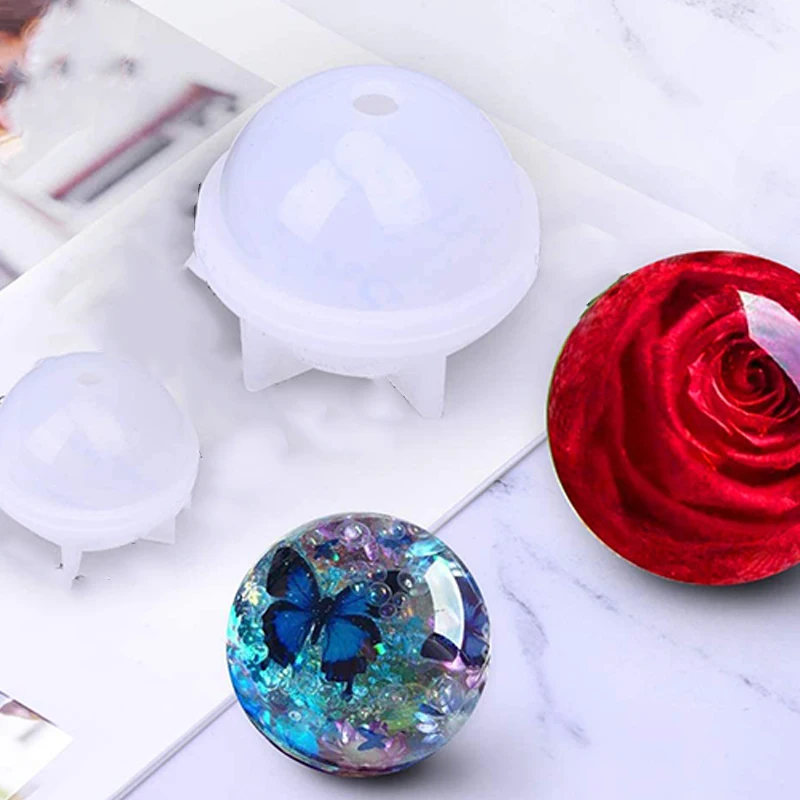 7 шт. силиконовые формы для литья смолы включают круглый сферический шар