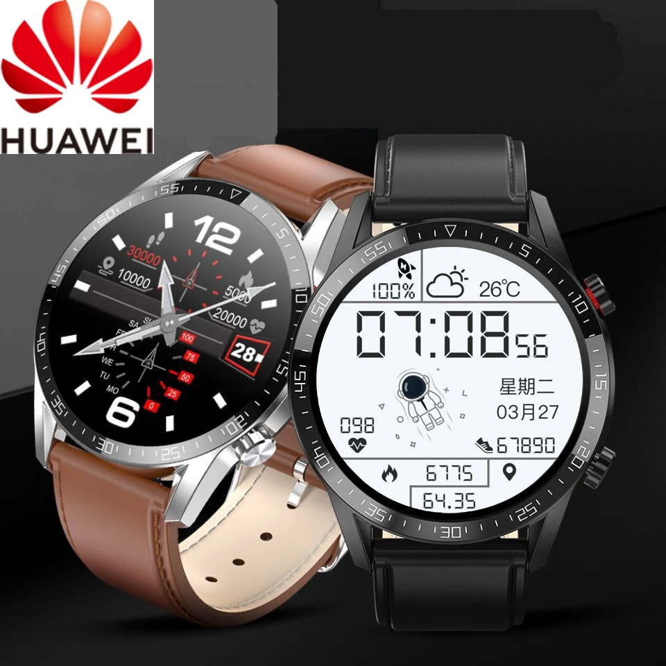 

Мужские Водонепроницаемые Смарт-часы Huawei с пульсометром и тонометром