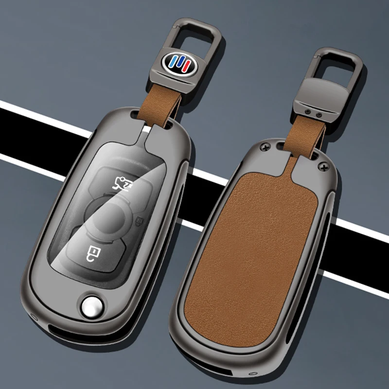 

Zinc Alloy Car Flip Key Case Cover Shell For Buick VERANO ENCORE GX GL6 2018 - 2020 For Opel Vauxhall Astra K Corsa J Protector