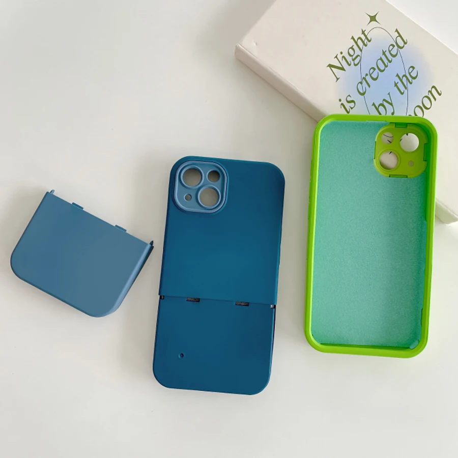 3-In-1 Liquid Silicone Skin Frosted Individually Removable Phone Case For Iphone 13 12 14 11 Pro Max X Xr Xs Max 13Pro Fundas