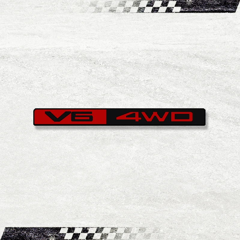 

Автомобильная 3D наклейка, металлическая эмблема V6 4WD, задний значок, Наклейка для Toyota, Mitsubishi, Chevrolet, Ford, Hyundai, Nissan, Honda, Suzuki, JEEP